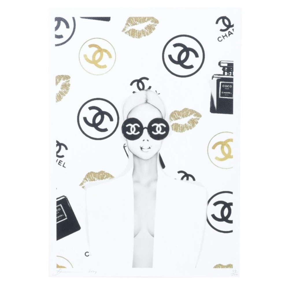 Death NYC Pop Art Graphic Print Homage to Chanel
